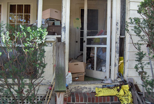 messy front door